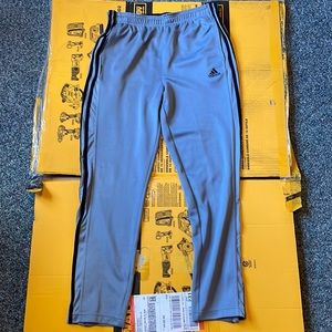 Gray and black adidas men’s large jogger pants